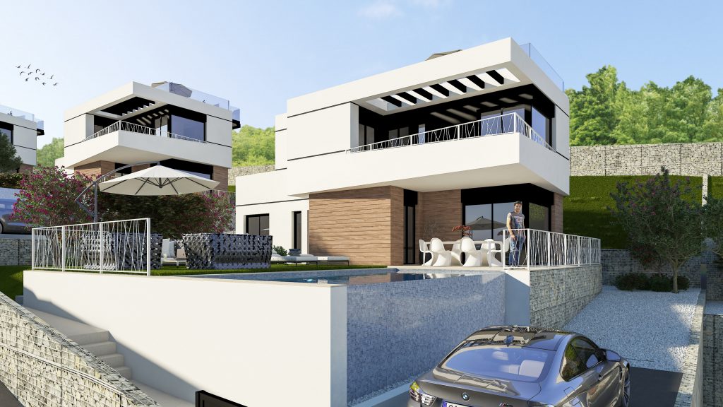 N-410 New Development of Luxury Villas in Finestrat N-410 New Development of Luxury Villas in Finestrat